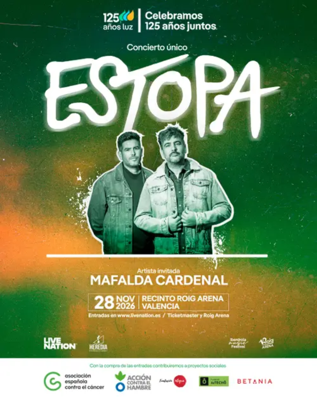 Conciertos en Valencia que no puedes perderte este 2026